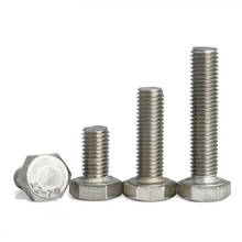 M8 /M10 /M12 Stainless Steel Hexagonal Screws Outside Hex Bolts DIN933 Screws For Electric Machine Equipment Wheel Construction 2024 - buy cheap