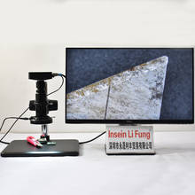 Microscópio eletrônico com vídeo industrial, full hd 1080p, hdmi, foco completo, usb, disco de armazenamento, captura de imagem, relógio, reparo pcb 2024 - compre barato
