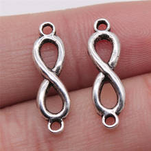 20pcs Infinity Symbol Connector Charms DIY Jewelry Making Jewelry Finding Antique Silver Color 6x21mm 2024 - buy cheap