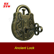 EXZYU Ancient Magic Lock Prop Real Life Escape Room Get the key and try many times to open lock Chamber Room 2024 - buy cheap