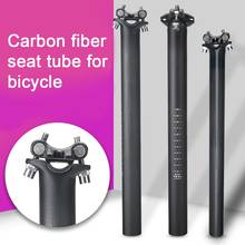 Bicycle MTB Road Bike 27.2/30.8/31.6mm 350/450mm Thickened Seat Post Tube Carbon Fiber Folding Children Bicycles Cycling Parts 2024 - buy cheap