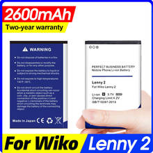 Phone Battery For Wiko Lenny 2 Lenny2 3.7V 2600mAh Li-ion Batteries 2024 - buy cheap