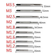 Juego de 10 unids/set de herramientas manuales para roscado, grifos, ataque M1 M1.2 M1.4 M1.6 M1.7 M1.8 M2 M 2,5 M 3 M3.5 2024 - compra barato