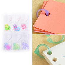 1 Box Plastic Ring Binder for Spiral Notebook Diary Loose Leaf Book Binding DIY 2024 - buy cheap