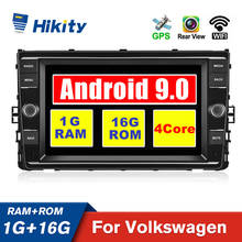 Hikity-Radio con GPS para coche, reproductor Multimedia con Android 9,0, 2 Din, Wifi, 8 pulgadas, Audio, para VW/Volkswagen/Golf/Polo/Passat/b7/b6/SEAT 2024 - compra barato