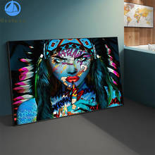 5D Diamond Modern graffiti art, sexy woman, feathers Embroidery Diamond Painting Full Square Mosaic Cross Stitch Handmade Gift 2024 - buy cheap