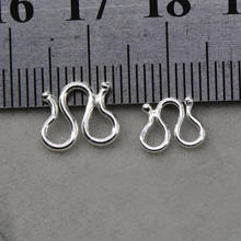 Ganchos de cierre de plata esterlina 925 para collar, conectores de extremo, suministros de fabricación de joyería DIY, 5 piezas, Z1189 2024 - compra barato