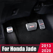 Car pedal cover Accelerator brake pedal Cover Aluminum pads Interior Refit For Honda Jade 2013 2014 2015 2016-2020 Accessories 2024 - buy cheap