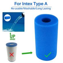 Моющаяся губка для фильтра пены для бассейна, многоразовый фильтр из биопены Intex, полезный Губчатый Фильтр для бассейна 2024 - купить недорого