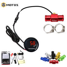 ZS MOTOS Motorcycle For KOSO Round Water Temperature Meter For XMAX250 300 NMAX CB 400 CB500X Sensor Water Temp Adapter Scooter 2024 - buy cheap