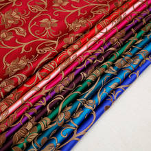 Chinese Vintage flower brocade jacquard nylon fabrics for sewing cheongsam and kimono table runner DIY design material 2024 - buy cheap