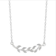 Shinning Zircon Branches Pendant Necklace For Women Jewelry Trendy Silver S925  Choker Necklace Female Lady Clavicle Necklaces 2024 - buy cheap