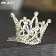 Girls Mini Crown Clear Stone Tiara Hair Combs Rhinestone Small Tiara Hair Accessories Jewelry 2024 - buy cheap