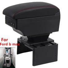 For Ford b max armrest box USB Charging heighten Double layer 2024 - buy cheap