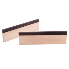 Superior Rectangle Dobro Bridge Saddle Blank Maple Ebony Guitar Gadget 2 Pcs 2024 - buy cheap