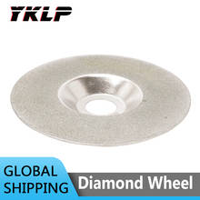 Disco de corte de diamante galvanizado de 125mm, muela con forma de cuenco para vidrio, cerámica, Jade, grano 46, 150, 1 unidad 2024 - compra barato