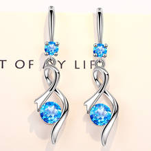 Newest Fresh Trendy Drop Earrings For Women Shiny Crystal Zirconia Stone Charming Dangle Wedding Earring Piercing Jewelry Gifts 2024 - buy cheap
