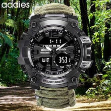 Addies Military Watch Men with Compass/whistle /scraper/Waterproof 30M Outdoor Men Sports Watch Relogio Masculino 2024 - buy cheap