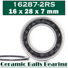 16287 Hybrid Ceramic Bearing 16*28*7 mm (1 PC ) Bicycle Bottom Hub 16287RS Si3N4 Ball Bearings 16287-2RS 6902/16-2RS 2024 - buy cheap