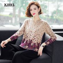 XJXKS Fashion Women's Sweater Spring Autumn Long Sleeve Pullovers Print Knitwear Jumper Plus Size Sweater Women Tops 2024 - buy cheap