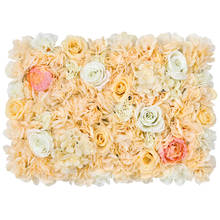 40*60cm Artifical Silk Rose flower wall Floral Mat for Wedding Background Hang on Wall Home Decor Bloosom Flower Mats 2024 - buy cheap
