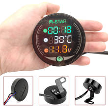 Motorcycle Voltmeter Time Temperature LED 3-in-1 LED Digital Voltage Meter For Honda VT1100 GROM MSX125 msx 125 300 2024 - buy cheap