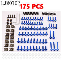 175pcs Universal Motorcycle Fairing Bolts Screws Nuts Kit Fastener Clips For BMW F800 R1200 GS Adventure F800GT F800 S ST K1200R 2024 - buy cheap
