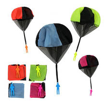Mini paracaídas de lanzamiento manual para niños, juguete educativo para niños, con figura de soldado, diversión al aire libre, juego deportivo 2024 - compra barato