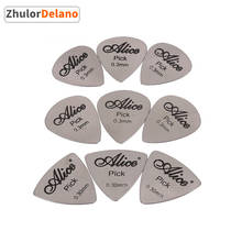 10pieces Alice Guitar Picks in 1 Color Full Thickness 0.3mm Stainless Steel Heartshape Jazzshape Tri-angleshape 2024 - buy cheap