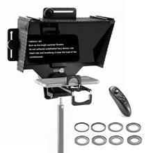 Prompter-anillo adaptador de lente de Control remoto para teléfono inteligente, tableta, cámara, transmisión en vivo, Universal, portátil, con BT 2024 - compra barato