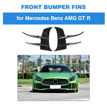 Front Bumper Canards For Mercedes-Benz G Class AMG GT R 2016 - 2019 Front Bumper Decoration Carbon Fiber 2024 - buy cheap