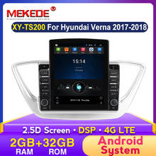 Mekede 2.5d sistemas android dsp multimídia player de vídeo e navegação gps para hyundai solaris verna 2017 2018 usb carplay 2024 - compre barato