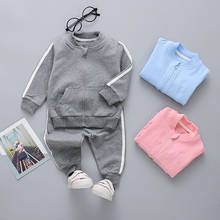 Conjunto de ropa infantil para bebés y niñas, ropa de otoño y primavera para recién nacidos, abrigo y pantalón, traje deportivo para bebés 2024 - compra barato