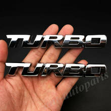 2 emblemas cromados de metal turbo t para porta traseira do carro, adesivo decalque emblema do porta-malas 2024 - compre barato