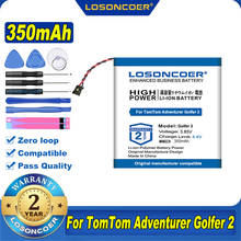100% Original LOSONCOER 350mAh Battery For TomTom Adventurer Golfer 2 Smart Watch Battery 2024 - buy cheap
