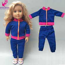 17" Baby Doll Coat 18 Inch American Dolls Clothes Pants Casual Set 2024 - buy cheap