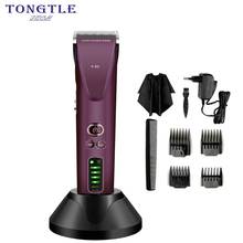 Tongtletech Professional Electric Hair Clipper Lithium Battery 100V-240V Men's hair cutting Razor Cordless Hair Trimmer Machine 2024 - compre barato