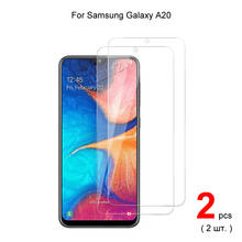 Закаленное стекло для Samsung Galaxy A20, защита экрана, защитная пленка HD Clear 2.5D 2024 - купить недорого