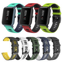 Amazfit Bip strap accessories For Xiaomi Huami Amazfit Bip Lite Silicone Band Wristband Amazfit GTS/GTR 42mm Bracelet Watchband 2024 - buy cheap