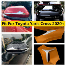 Ceja de luz frontal/antiniebla delantera/cubierta de tira de espejo retrovisor, accesorios cromados ABS para Toyota Yaris Cross 2020 2021 2024 - compra barato