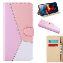Кожаный чехол-книжка смешанных цветов для iPhone SE 2020, чехол-бумажник для iPhone 5S 5 6 6s 7 8 Plus X XR XS 11 Pro Max, чехлы для телефонов, Coque 2024 - купить недорого