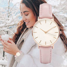 New Arrive Fashion Simple Women Watches Ladies Casual Leather Watch Montre Femme Horloges Vrouwen Zegarek Damski Relojes Mujer 2024 - buy cheap