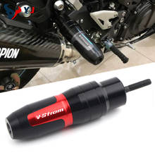 Promoção protetor de cano deslizante para motocicleta cnc, alta qualidade, proteção para escapamento de moto suzuki dl1000 v-storm 650/xt vstorm dl250 2024 - compre barato