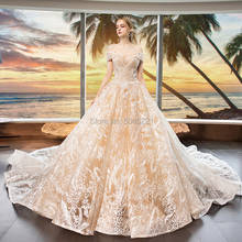 Роскошные свадебные платья с открытыми плечами 2020, арабское дубаское свадебное платье со шнуровкой на спине и шлейфом для невесты, свадебные платья, Vestido De Noiva 2024 - купить недорого