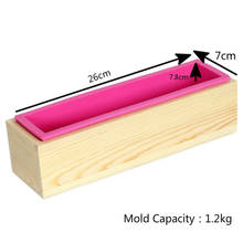 Soap Mold Rectangular Wooden Box With Flexible Liner Large Capacity Silicone Molds Soap Making Supplies DIY Handmade Mould 2024 - buy cheap