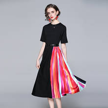 ZUOMAN Women Spring & Summer Elegant Dress Festa High Quality Long Vintage Party Robe Femme Patchwork Designer A-Line Vestidos 2024 - buy cheap