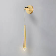 Luminária de parede moderna dourada, candelabro de cristal k9 com luzes led para decoração de casa, banheiro, quarto 2024 - compre barato