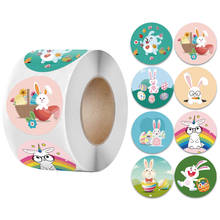 500pcs 1.5 Inch Easter Day Bunny Rabbit Stickers 8 Design Roll Stickers Cute Happy Easter Stickers for Kids Card Scrapbooking 2024 - buy cheap