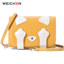 Weichen marca bonito gato designer bolsa de ombro para senhoras de couro do plutônio feminino pequeno mensageiro sacos crossbody bolsa feminina 2024 - compre barato