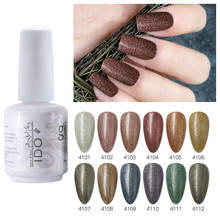 Esmalte para unhas com glitter de alta qualidade, novo gel para terra e glitter, 2 passos, fácil de usar, 15ml de profundidade 2024 - compre barato